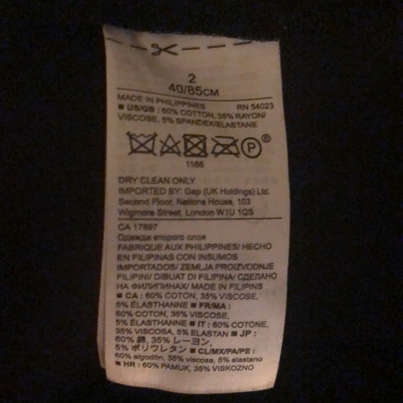 NWT! Banana Republic sleeveless black peplum dress - Picture 7 of 7